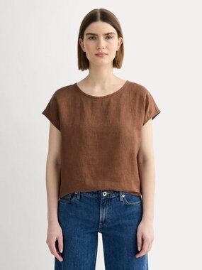 Everlane The Muscle Top in Linen Brown Size M